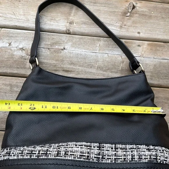 Blush Black and Gray Shoulder Bag - Picture 5 of 12